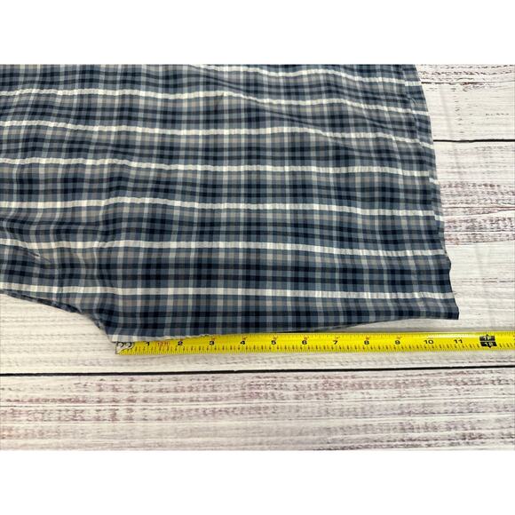 Men's Blue Plaid Shorts - Picture 7 of 8